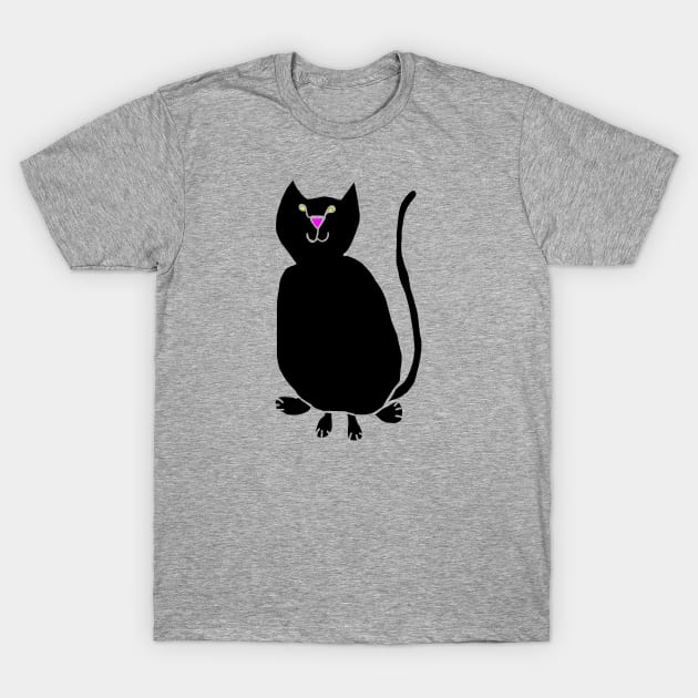 Cat Hiding in Plain Sight T-Shirt by ellenhenryart